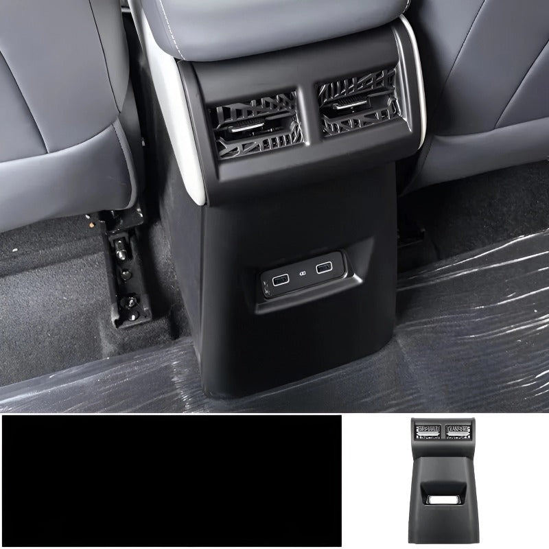 Carbon fiber anti-kick panel for rear air conditioning for Chery JAECOO J6 （iCAR 03）-Let us help you explore your 4x4 with us Noxfun
