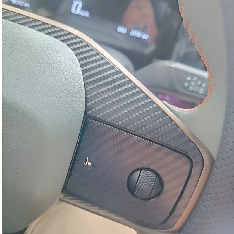 Carbon fiber steering wheel patch for Chery JAECOO J6（iCAR 03）-Let us help you explore your 4x4 with us Noxfun