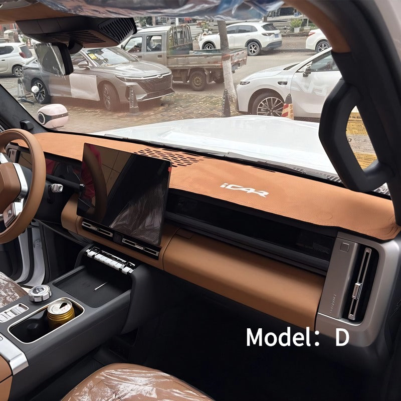 Suede Anti-Glare Dash Mat for Chery iCAR V27-Let us help you explore your 4x4 with us Noxfun