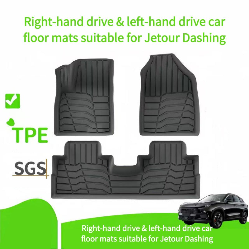 TPE Floor Mats & Trunk Mat for Chery Jetour Dashing (Right-hand drive vs. left-hand drive)-Let us help you explore your 4x4 with us Noxfun