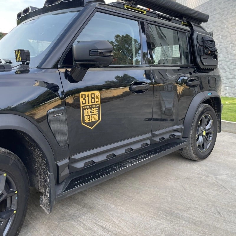 Chery Jetour T2 & Jetour T2 PHEV Scratch resistant side skirt trim-Let us help you explore your 4x4 with us Noxfun