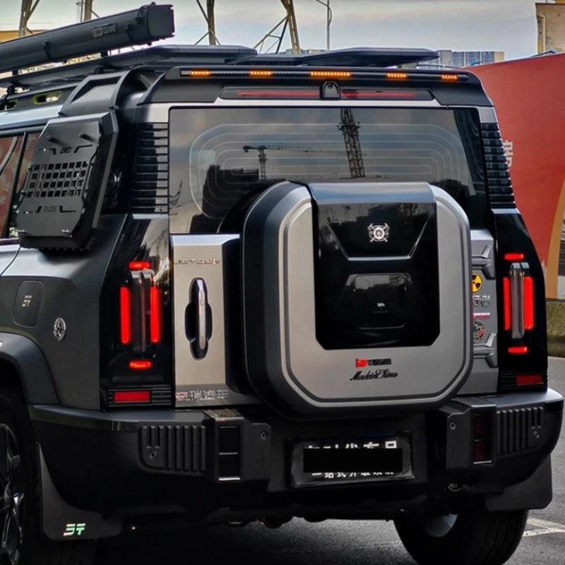 Chery Jetour T2 Car Tail Wing With Flowing Lights  Turn Signal Through-Let us help you explore your 4x4 with us Noxfun