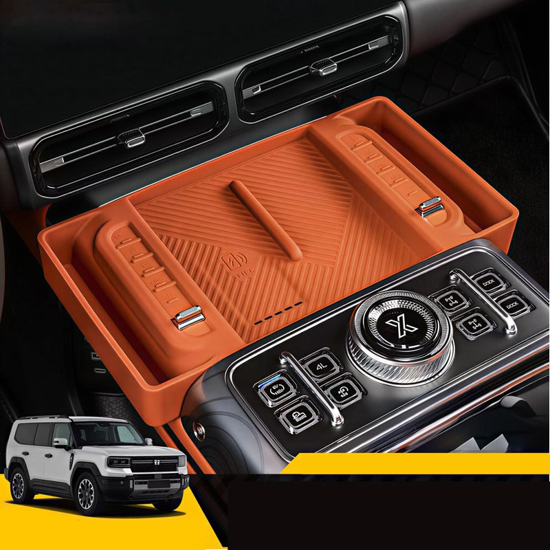 Jetour G700 Charging Silicone Pad Storage Case with Lower Storage Compartment-Let us help you explore your 4x4 with us Noxfun