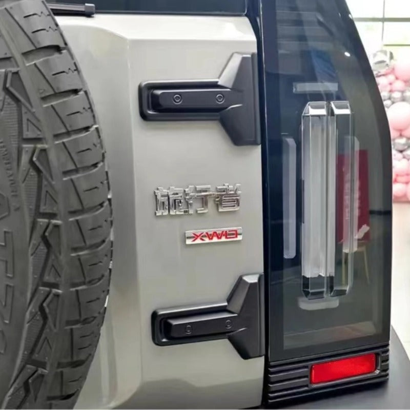 Car Black Tailgate Hinge Cover Modification Styling Accessories For Chery Jetour T2 & Jetour T2 PHEV-Let us help you explore your 4x4 with us Noxfun