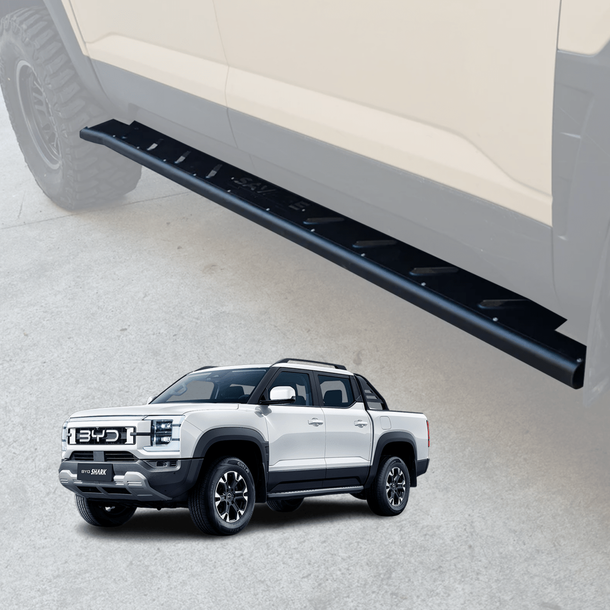 BYD SHARK 6 noxfun EDGE ROCKSLIDERS-Let us help you explore your 4x4 with us Noxfun