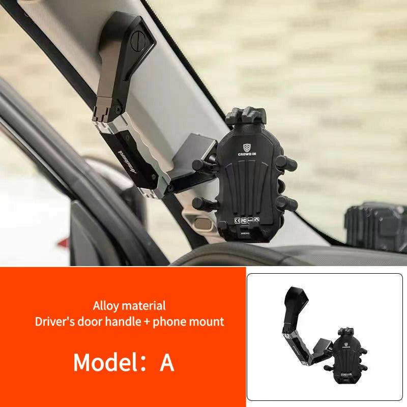 Aluminum Alloy A-Pillar Car Phone Mount-Let us help you explore your 4x4 with us Noxfun