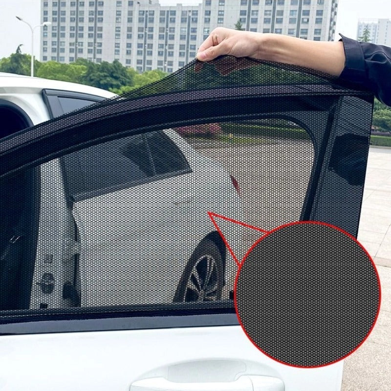 Stretchy Car Door Window Mesh Sun Shade UV Protection Mosquito Bug Screen Cover-Let us help you explore your 4x4 with us Noxfun