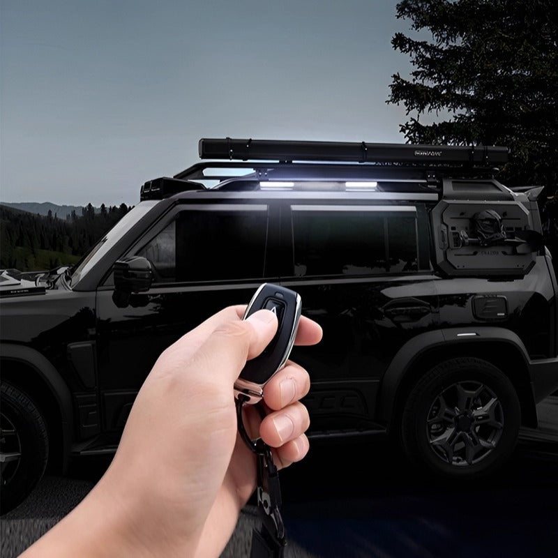 Car luggage rack with light strip for Chery Jetour T2 & Jetour T2 PHEV-Let us help you explore your 4x4 with us Noxfun