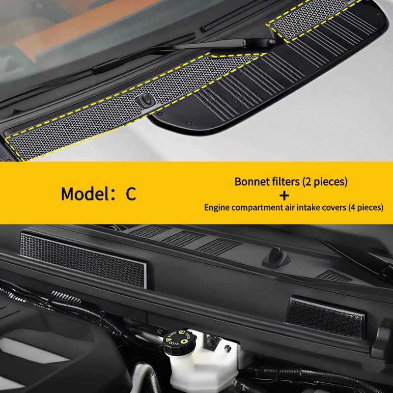 Insect screen for bonnet air intake suitable for Jetour G700-Let us help you explore your 4x4 with us Noxfun