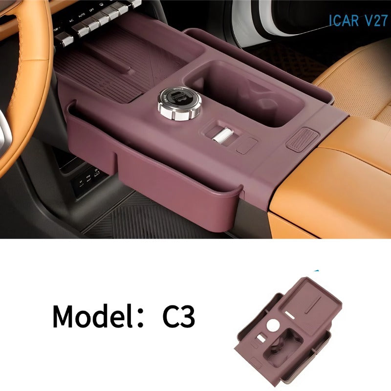 Car Cup Coasters & Phone Anti-Slip Mat for Chery iCAR V27-Let us help you explore your 4x4 with us Noxfun