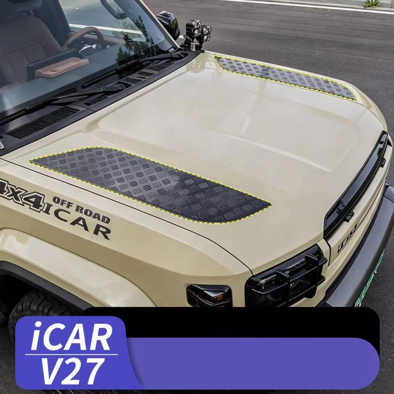 Bug Stone Hood Guard & Engine Top Cover for Chery iCAR V27-Let us help you explore your 4x4 with us Noxfun