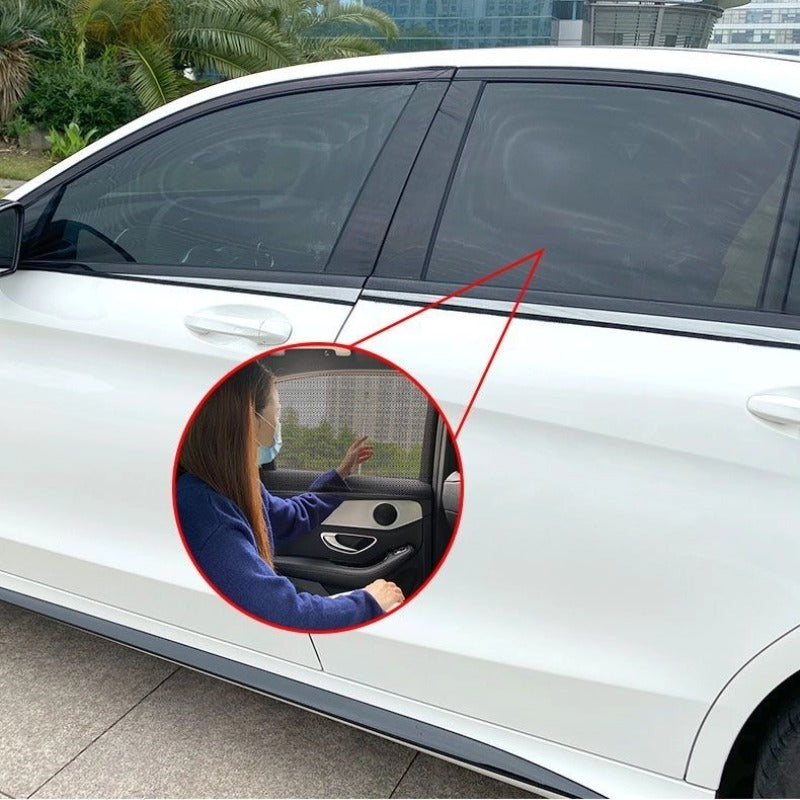 Stretchy Car Door Window Mesh Sun Shade UV Protection Mosquito Bug Screen Cover-Let us help you explore your 4x4 with us Noxfun