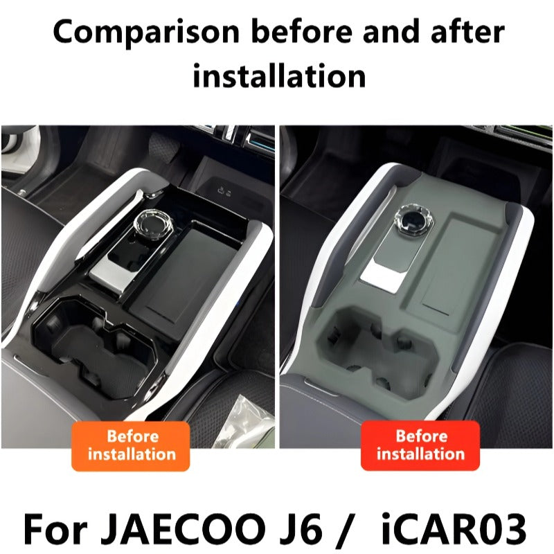 Automotive protective silicone mats for Chery JAECOO J6（iCAR 03）-Let us help you explore your 4x4 with us Noxfun