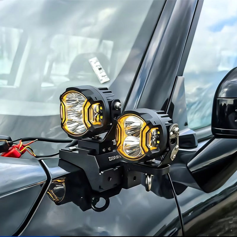 Aluminum A-Pillar Extended Spotlight Mount-Let us help you explore your 4x4 with us Noxfun