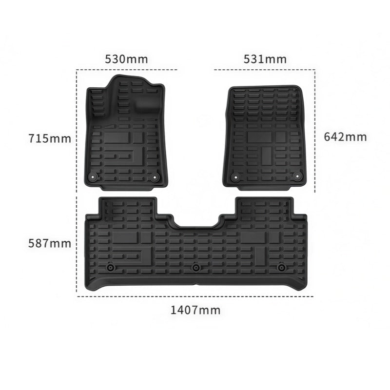 All Weather Floor Mats Interior Liners for Chery Jetour G700-Let us help you explore your 4x4 with us Noxfun