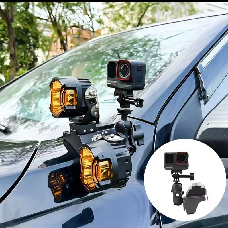 Aluminum A-Pillar Extended Spotlight Mount-Let us help you explore your 4x4 with us Noxfun