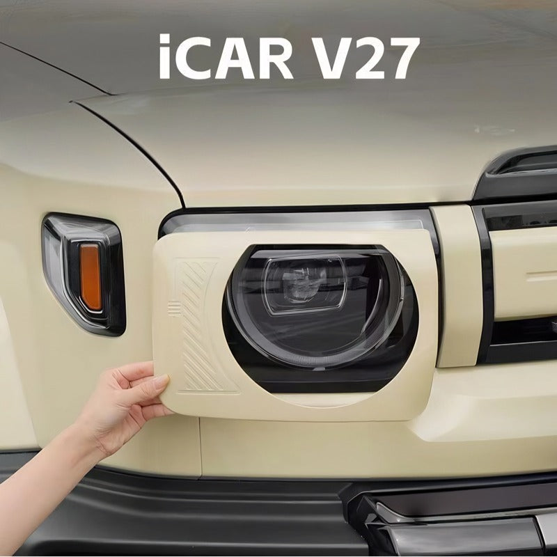 Headlight Trim Eyelid Covers for the Chery iCAR V27-Let us help you explore your 4x4 with us Noxfun
