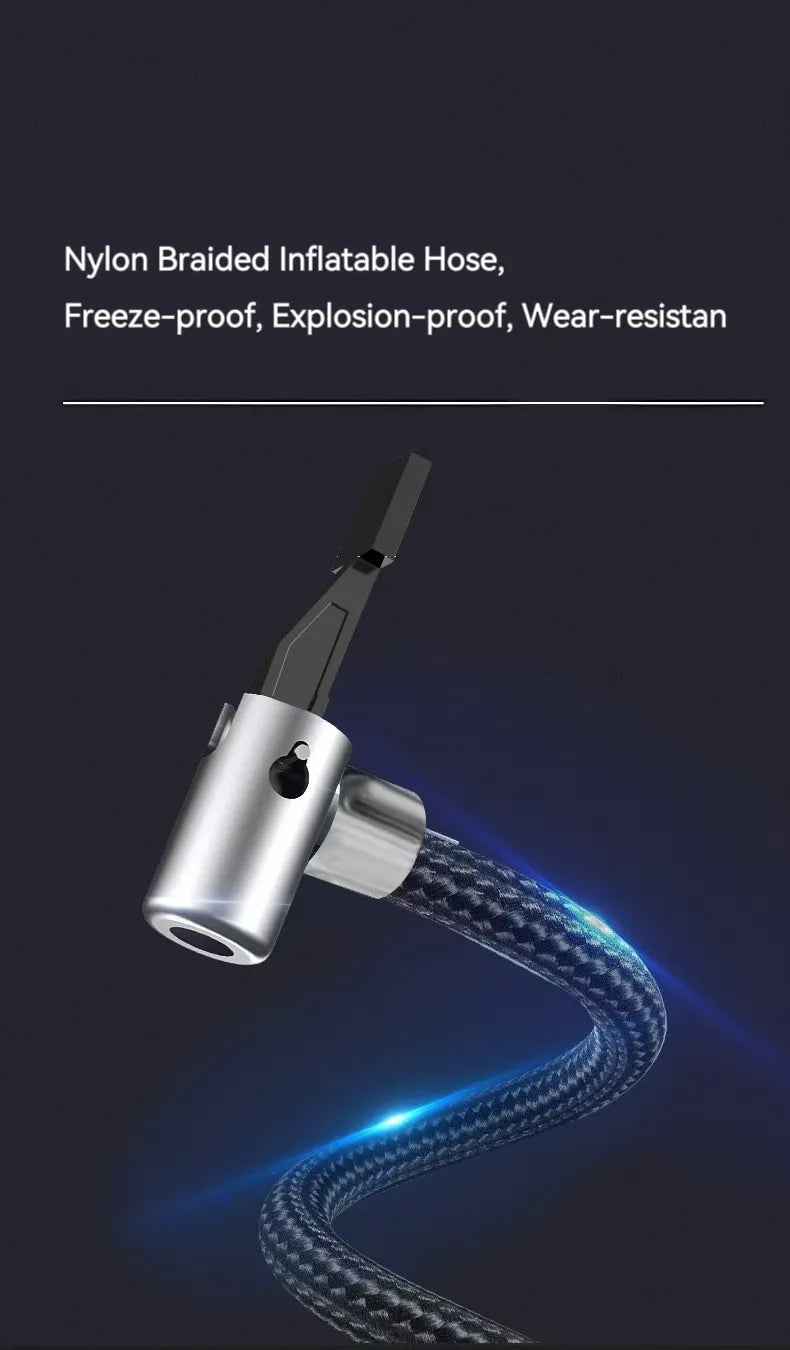 Portable Tire Inflator with lithium charging - Universal Use Detail