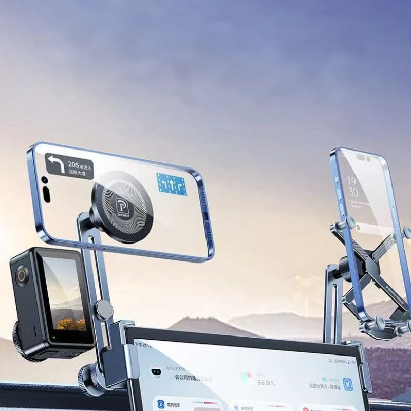 Dual-Phone Aluminum Alloy Car Holder-Let us help you explore your 4x4 with us Noxfun