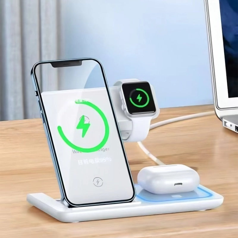 3-IN-1 Foldable Wireless Charger for Mobile Phones, Apple Watches & Bluetooth Headsets-Let us help you explore your 4x4 with us Noxfun