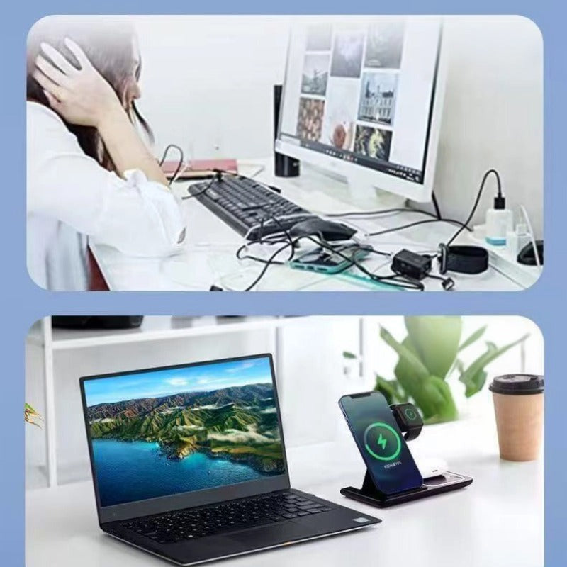3-IN-1 Foldable Wireless Charger for Mobile Phones, Apple Watches & Bluetooth Headsets-Let us help you explore your 4x4 with us Noxfun