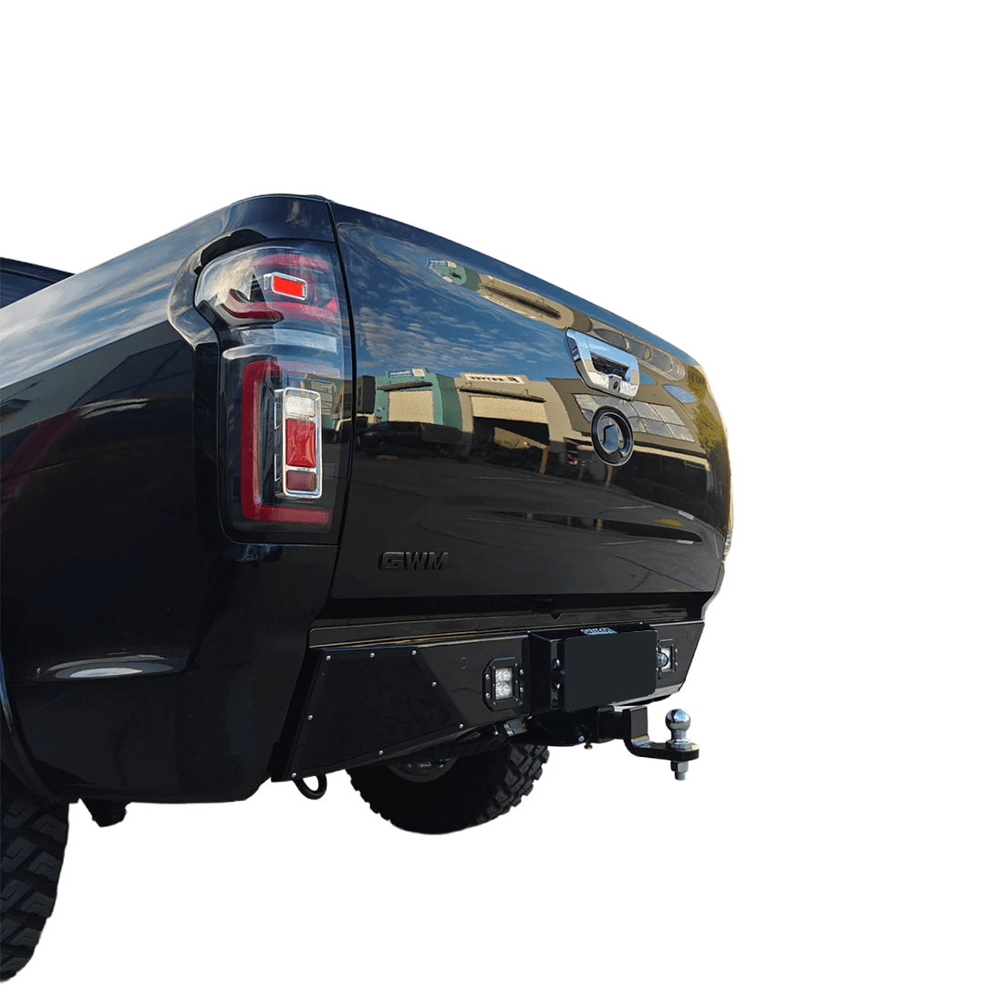 GWM CANNON noxfun VERT REAR BAR WITH TOW BAR HITCH RECEIVER-Let us help you explore your 4x4 with us Noxfun