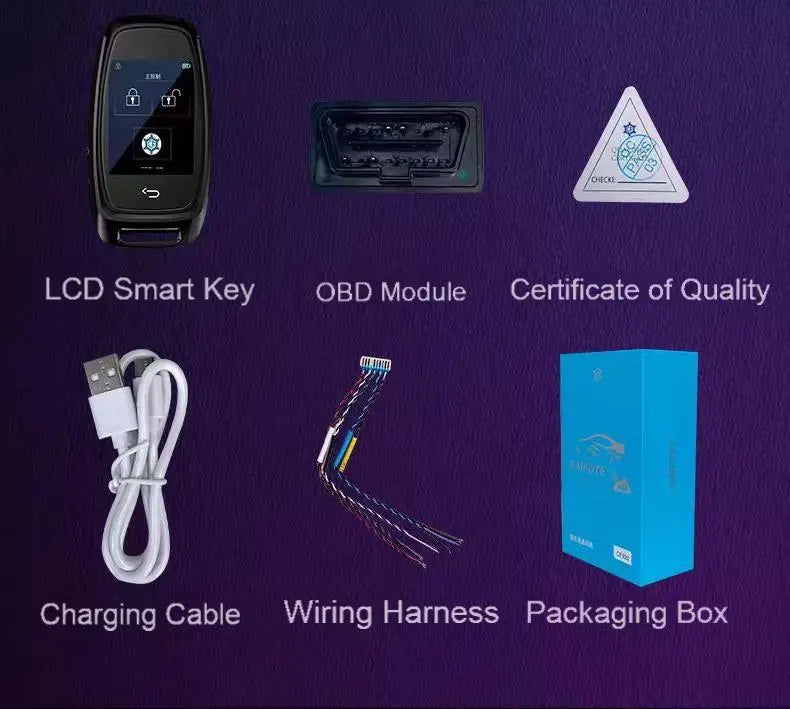 Smart LCD Key Upgrade for Push-Start Vehicles – Universal Use Detail