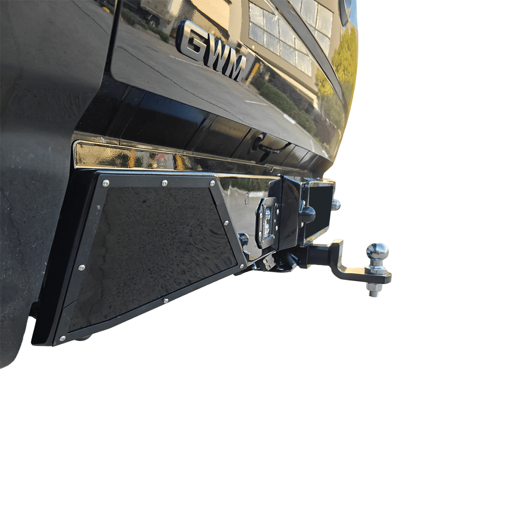 GWM CANNON noxfun VERT REAR BAR WITH TOW BAR HITCH RECEIVER-Let us help you explore your 4x4 with us Noxfun