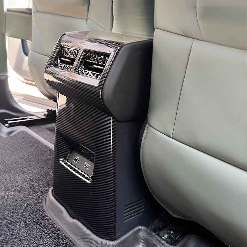 Carbon fiber anti-kick panel for rear air conditioning for Chery JAECOO J6 （iCAR 03）-Let us help you explore your 4x4 with us Noxfun