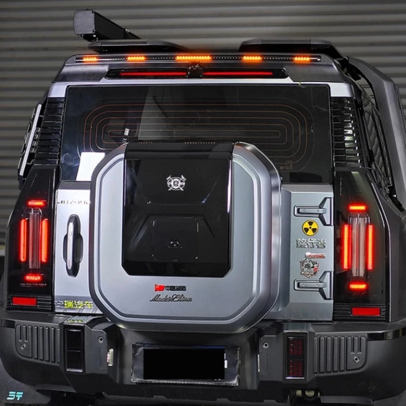 Chery Jetour T2 Car Tail Wing With Flowing Lights  Turn Signal Through-Let us help you explore your 4x4 with us Noxfun