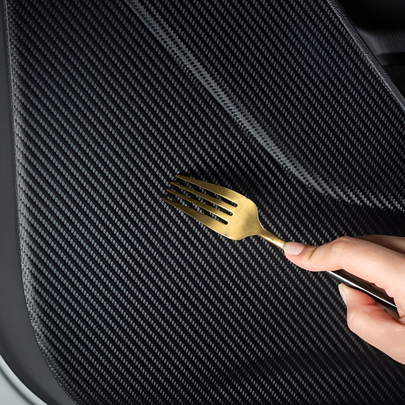 Carbon Fiber Door Anti-Kick Sticker For Chery JAECOO J6（iCAR 03）-Let us help you explore your 4x4 with us Noxfun