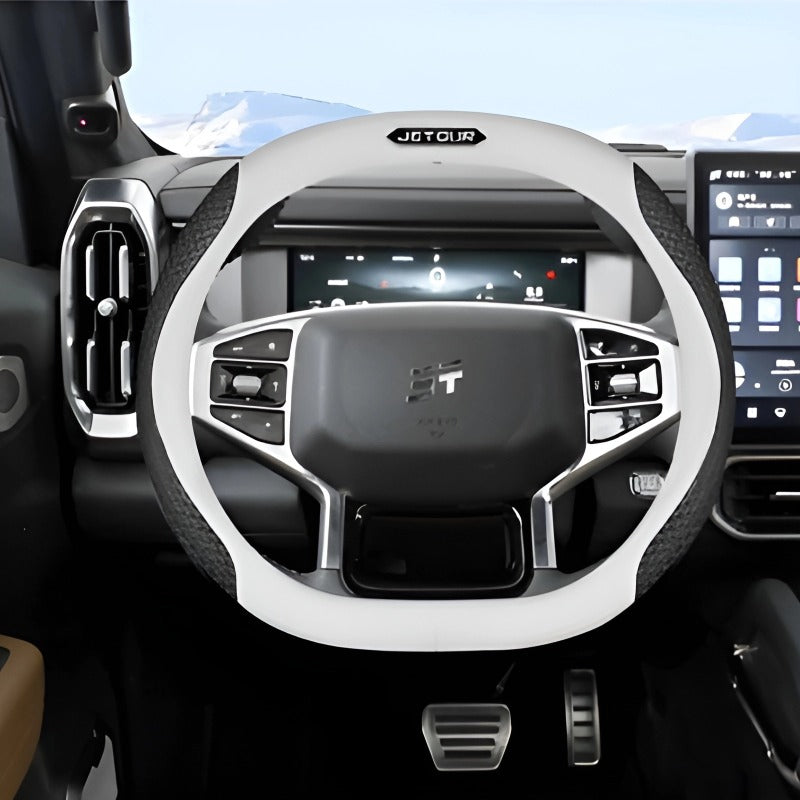 Steering wheel cover breathable non-slip for Chery-Let us help you explore your 4x4 with us Noxfun