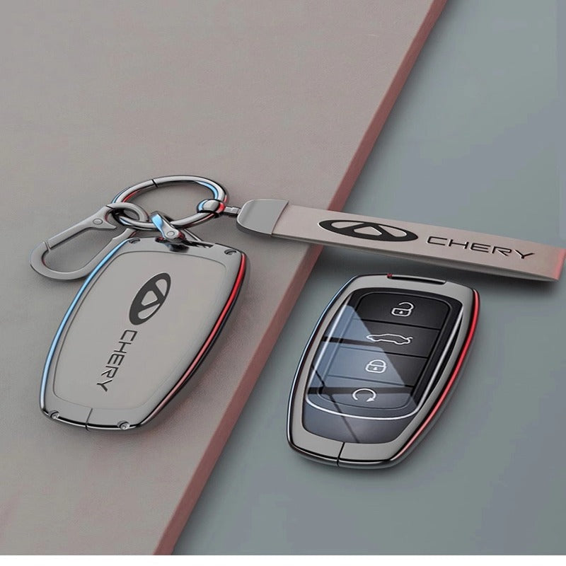 Alloy Leather Chery Car Remote Control Key Holder Case-Let us help you explore your 4x4 with us Noxfun