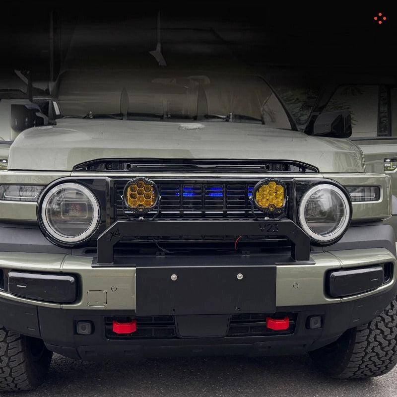 Car front crash bar and modified spotlights For Chery iCAR V23-Let us help you explore your 4x4 with us Noxfun
