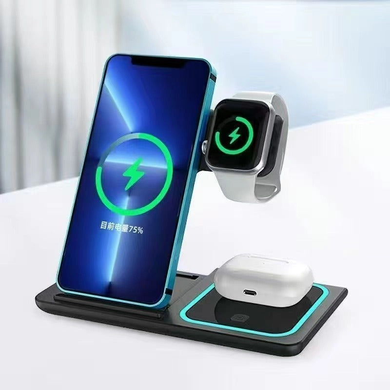 3-IN-1 Foldable Wireless Charger for Mobile Phones, Apple Watches & Bluetooth Headsets-Let us help you explore your 4x4 with us Noxfun