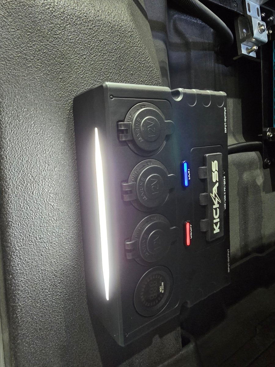 KICKASS MINI 12V CONTROL BOX - 2 x Anderson, 6 x USB & 3 x Cig Sockets-Let us help you explore your 4x4 with us Noxfun