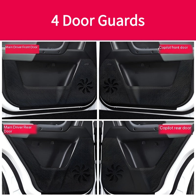 Carbon Fiber Door Anti-Kick Sticker For Chery JAECOO J6（iCAR 03）-Let us help you explore your 4x4 with us Noxfun