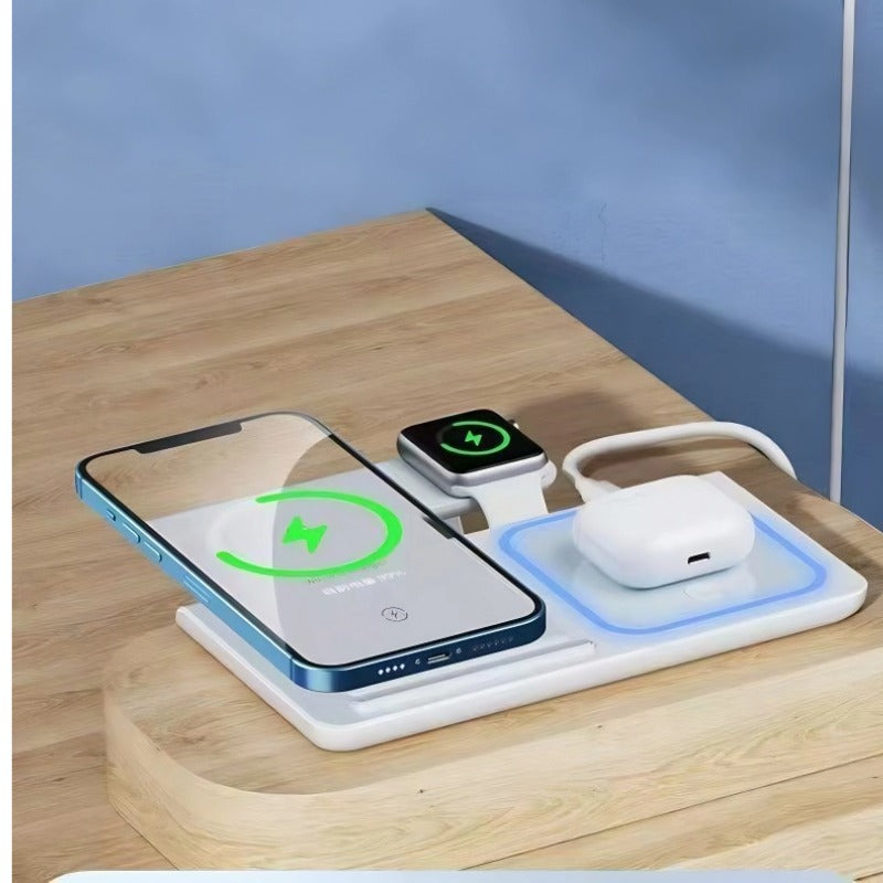 3-IN-1 Foldable Wireless Charger for Mobile Phones, Apple Watches & Bluetooth Headsets-Let us help you explore your 4x4 with us Noxfun