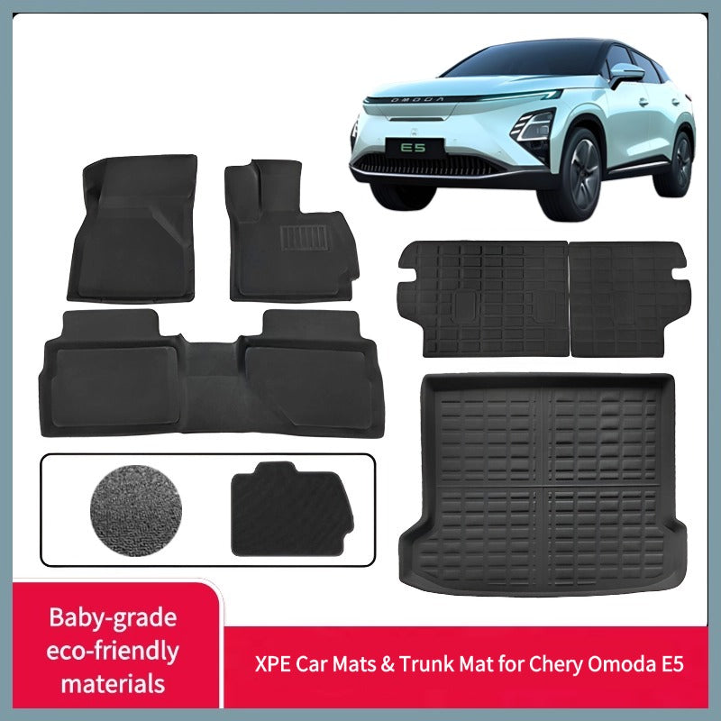 XPE Car Mats & Trunk Mat for Chery Omoda E5-Let us help you explore your 4x4 with us Noxfun