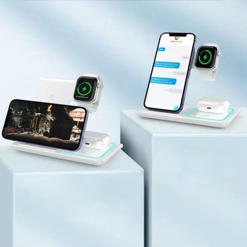 3-IN-1 Foldable Wireless Charger for Mobile Phones, Apple Watches & Bluetooth Headsets-Let us help you explore your 4x4 with us Noxfun