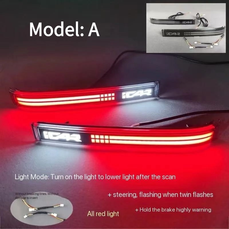 Car Tailgate Rear Bumper Brake Fog Light for Chery iCAR V23-Let us help you explore your 4x4 with us Noxfun