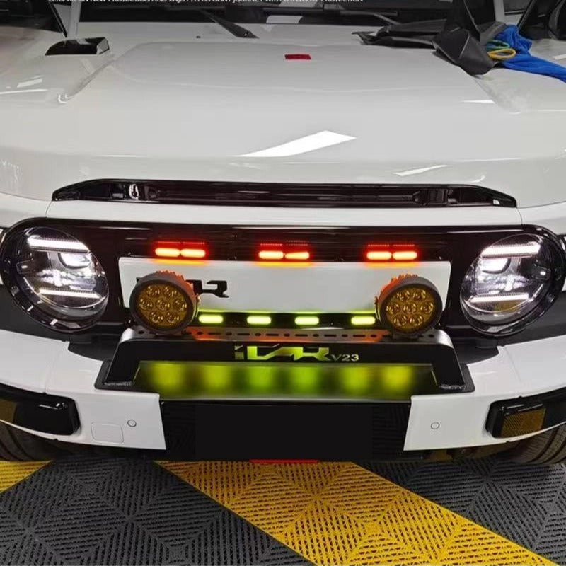 Car front head center grid small yellow light modification for Chery iCAR V23-Let us help you explore your 4x4 with us Noxfun
