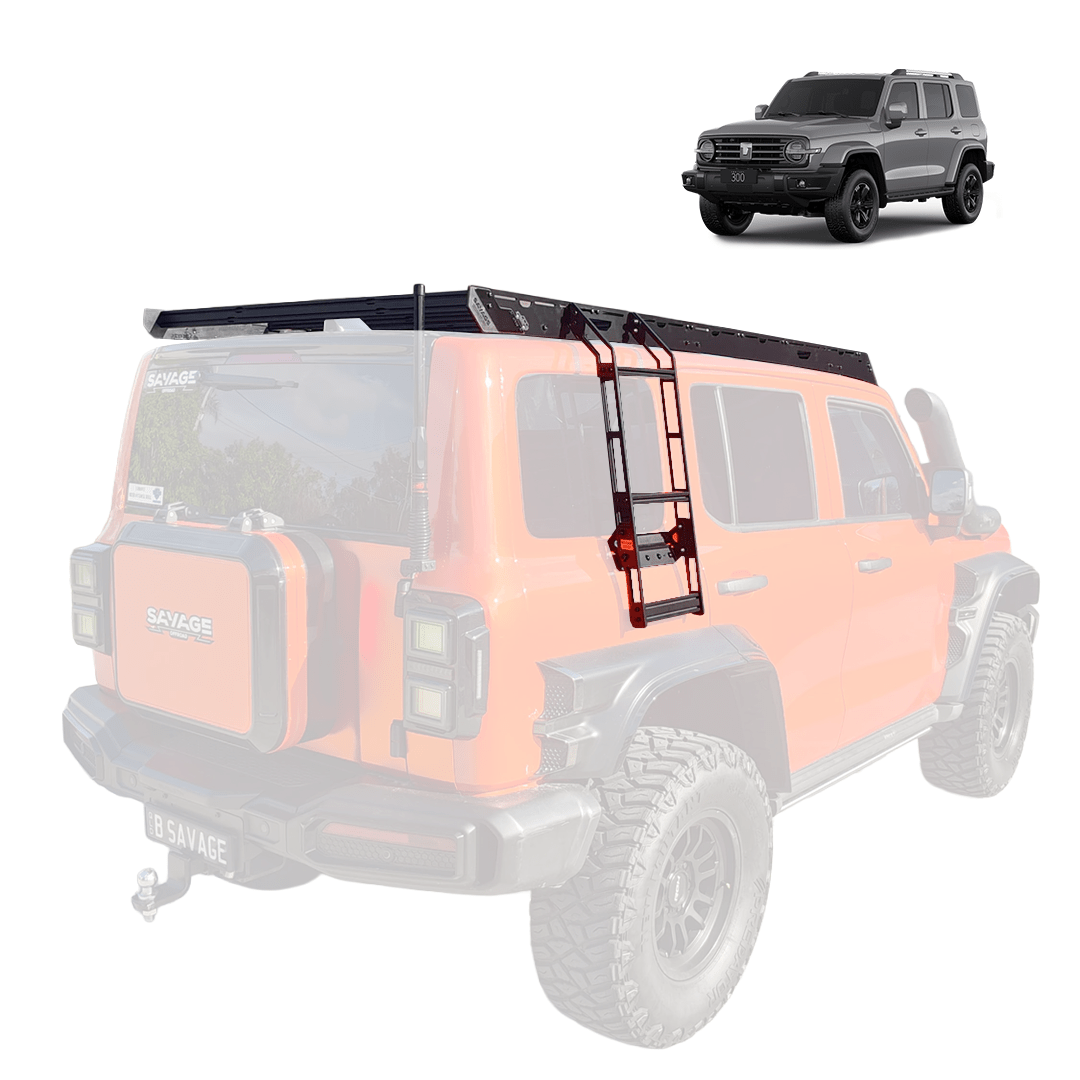 noxfun PHANTOM SERIES ROOF PLATFORM PACKAGE INCLUDES ACC PANEL & LADDER - GWM TANK 300 ALL MODELS-Let us help you explore your 4x4 with us Noxfun