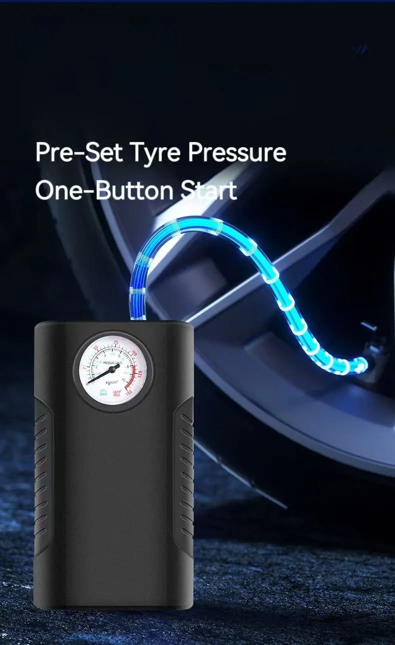 Portable Tire Inflator with lithium charging - Universal Use Detail