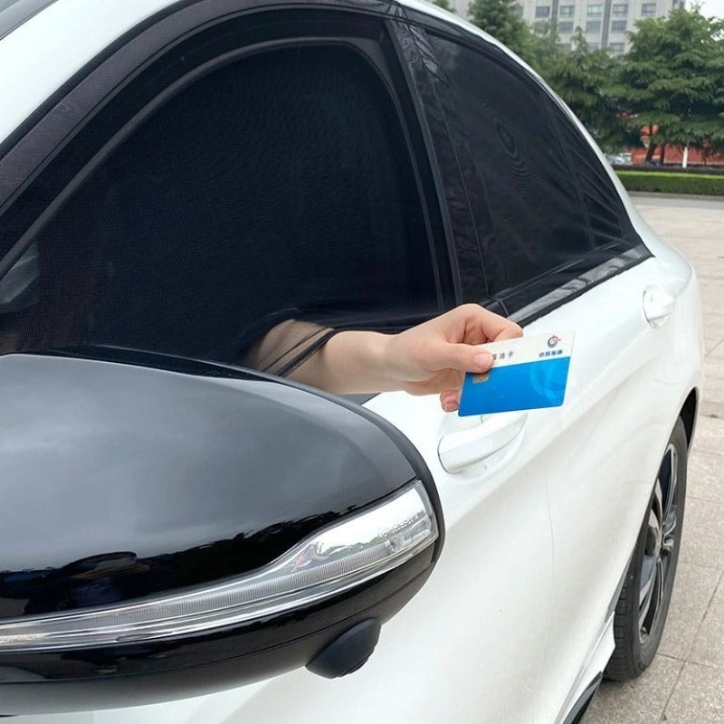 Stretchy Car Door Window Mesh Sun Shade UV Protection Mosquito Bug Screen Cover-Let us help you explore your 4x4 with us Noxfun