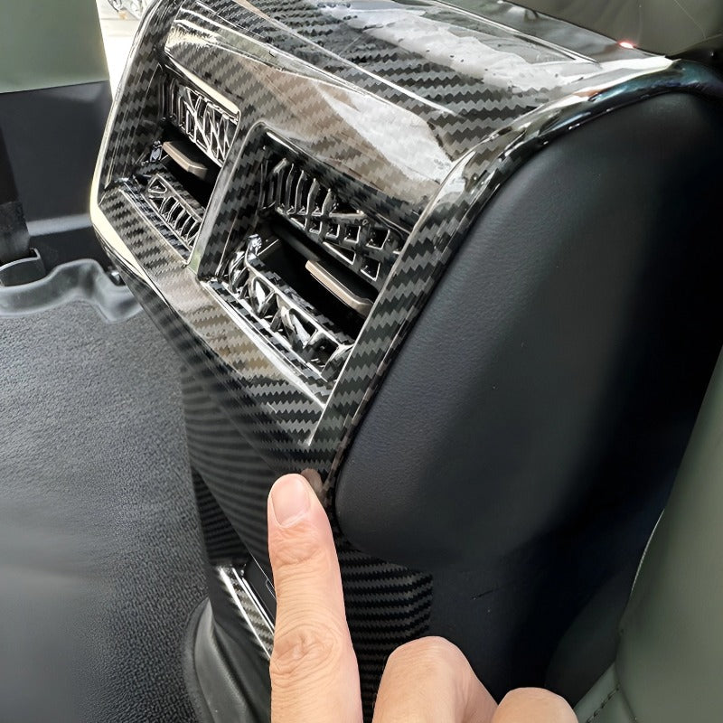 Carbon fiber anti-kick panel for rear air conditioning for Chery JAECOO J6 （iCAR 03）-Let us help you explore your 4x4 with us Noxfun
