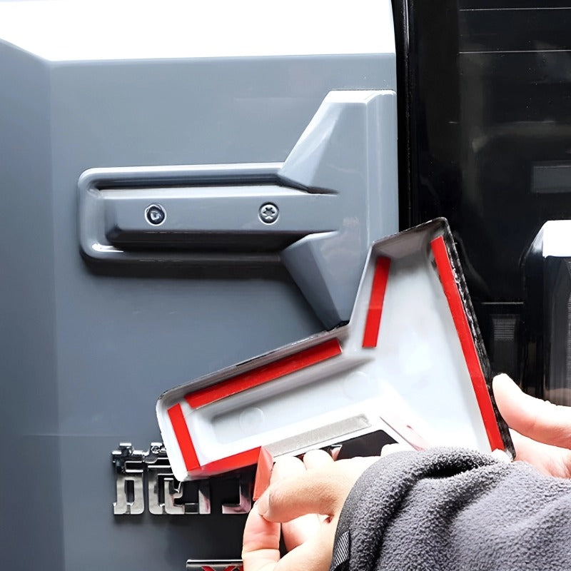 Car Black Tailgate Hinge Cover Modification Styling Accessories For Chery Jetour T2 & Jetour T2 PHEV-Let us help you explore your 4x4 with us Noxfun