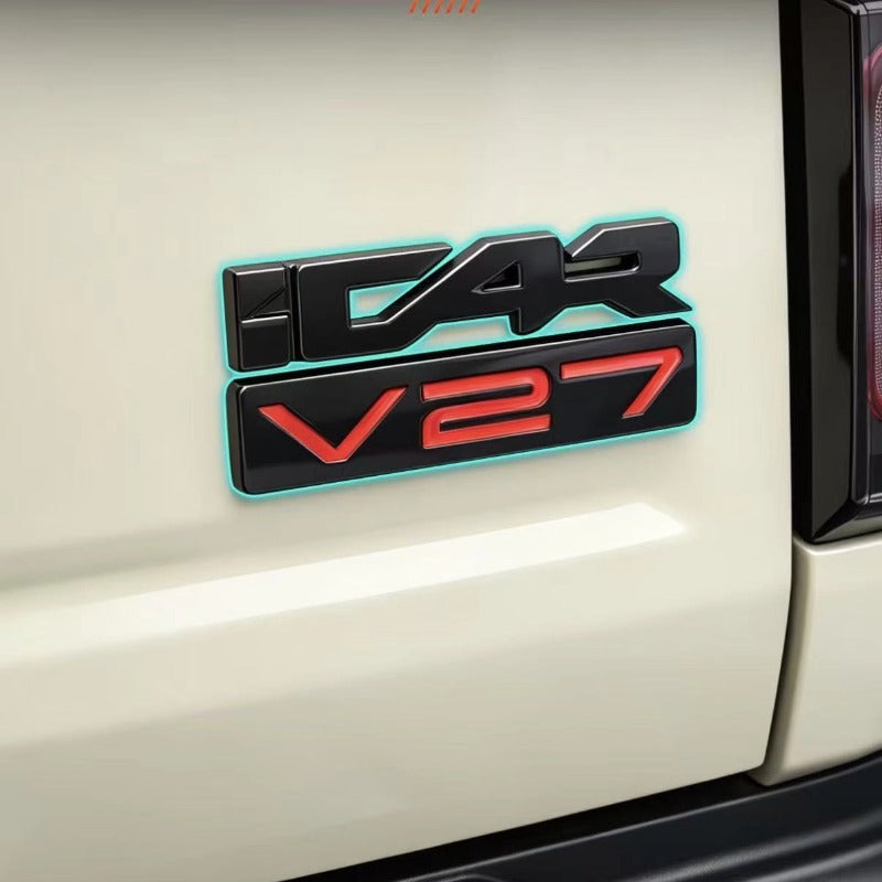 Car Logo Letter Stickers Fit for Chery iCAR V27-Let us help you explore your 4x4 with us Noxfun