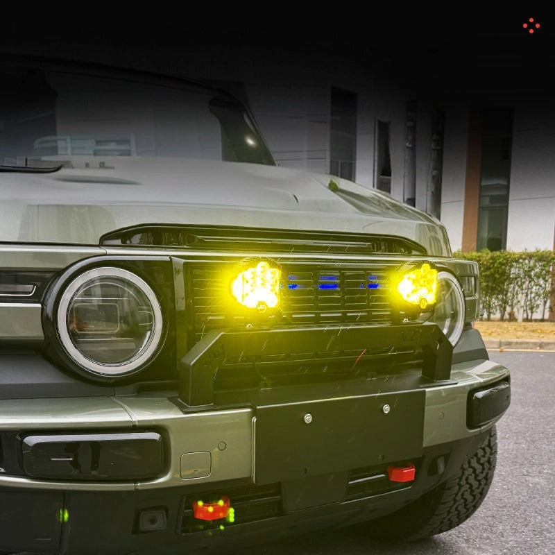 Car front crash bar and modified spotlights For Chery iCAR V23-Let us help you explore your 4x4 with us Noxfun