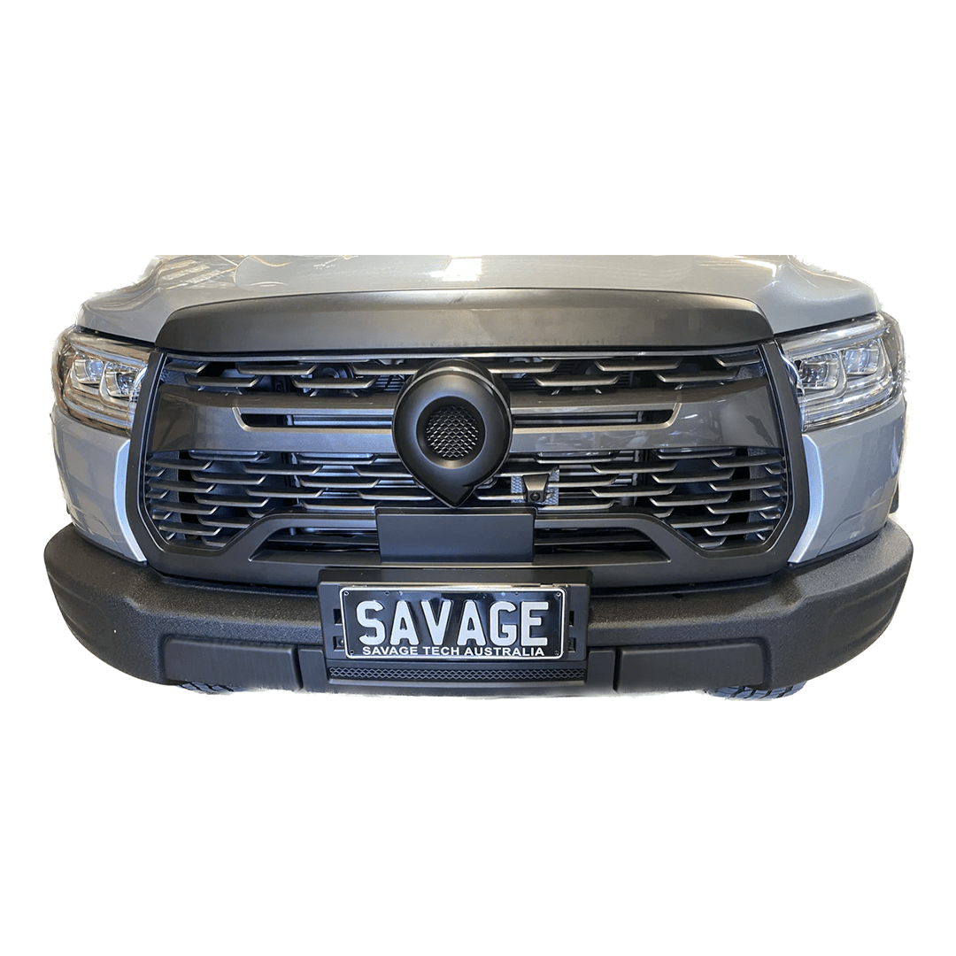 GWM Cannon XSR Front GRILLE Logo Blackout Cover 2022-2024-Let us help you explore your 4x4 with us Noxfun